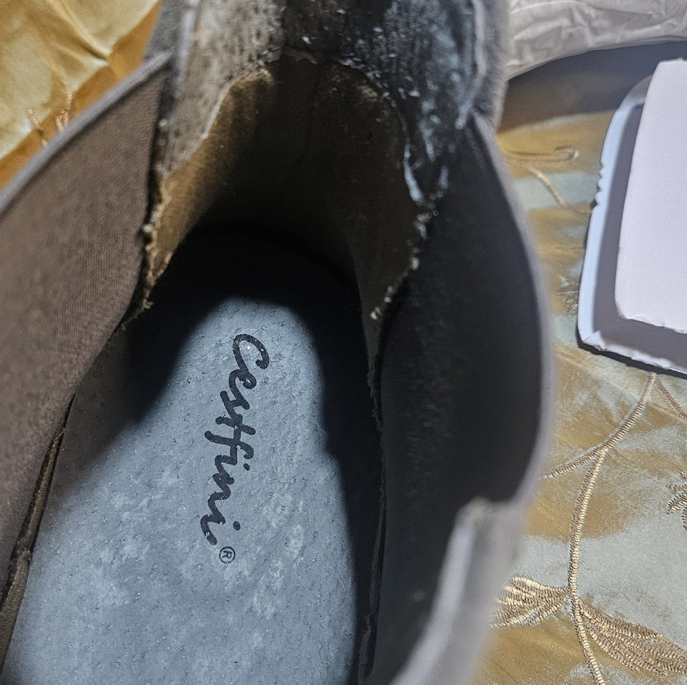 Men's Suede Chelsea Boots - Gray. Size 13 - Picture 5 of 5